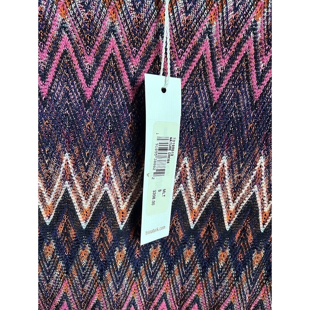 NWT! Trina Turk Nature Women's S Split-Sleeve Knit Dress Multi $398 - Picture 7 of 10